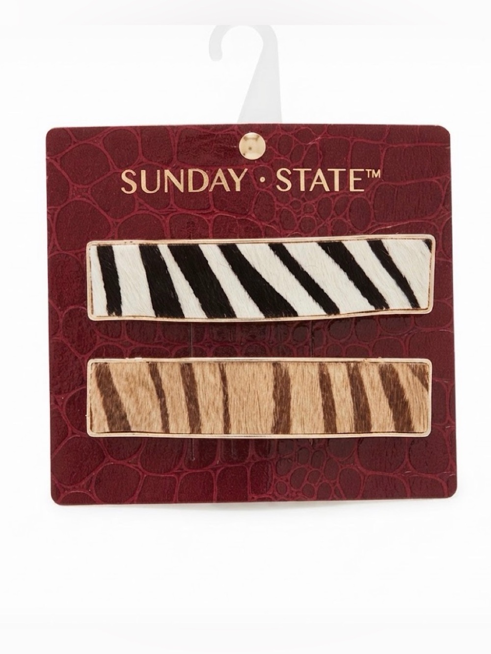 NWT ⚜️🖤⚜️ Sunday State Hair Barrettes Set of 2